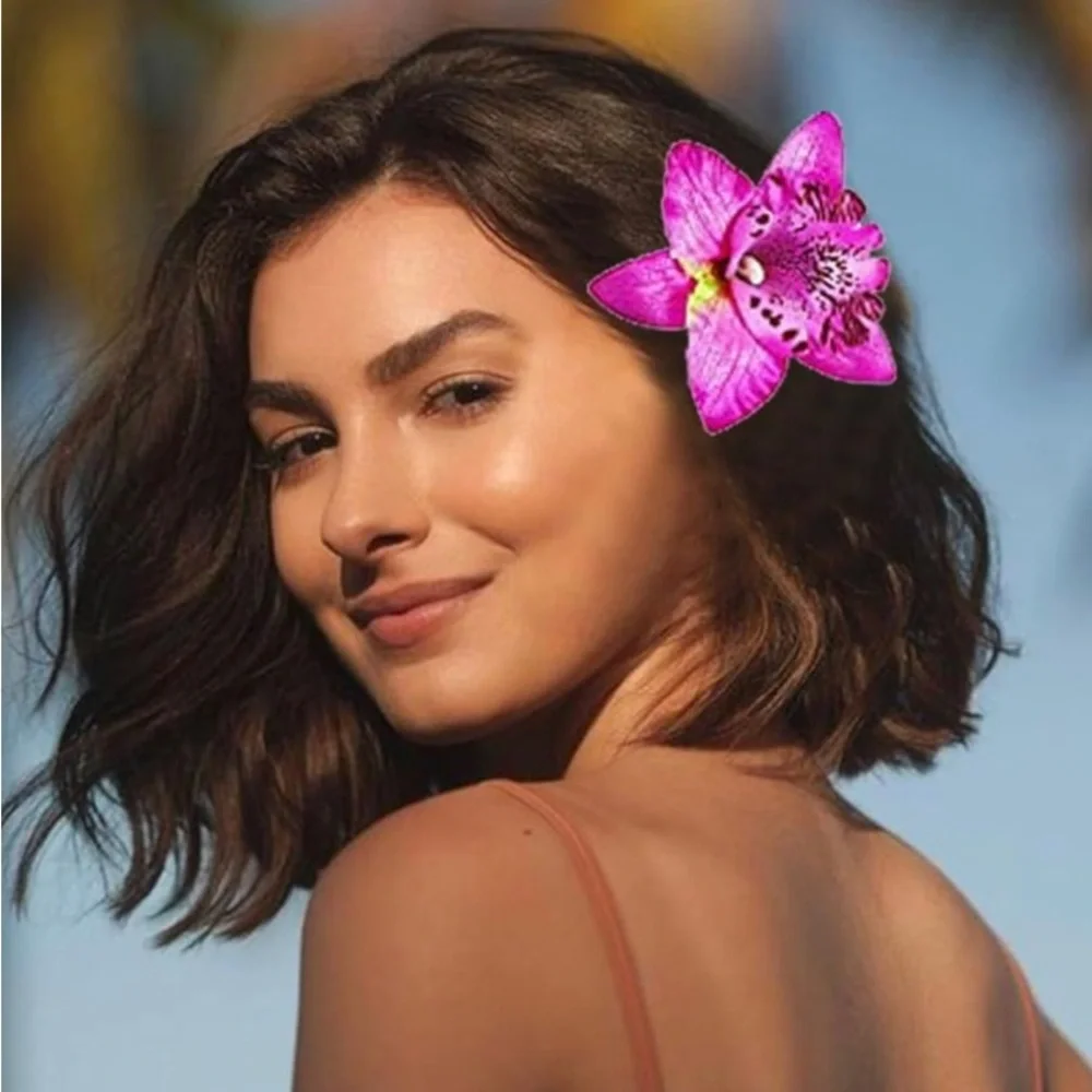 NWT Set of 7 flower hair clips -All seven for one price. Wholesale Barrette hair